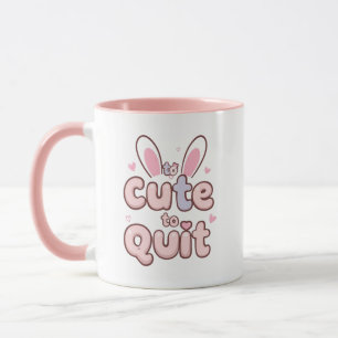 Rosa Mädchen motivierender Spruch Tasse