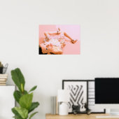 Rosa Mädchen Poster (Heimbüro)