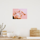 Rosa Mädchen Poster (Küche)