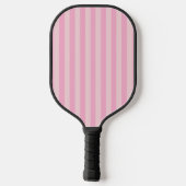 Rosa Mädchen-Streifen-Name und Initiale Pickleball Schläger (Rückseite)