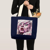 Rosa Mädchen-Tasche Jumbo Stoffbeutel (Vorderseite (Produkt))