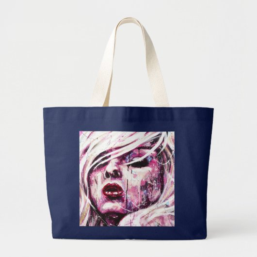 Rosa Mädchen-Tasche Jumbo Stoffbeutel (Vorne)