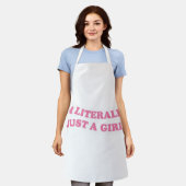 Rosa mädchenhaft im nur ein Mädchen Schürze (Getragen)