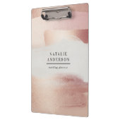 Rosa Mädchenhaft Roségold modern stilvoll elegant Klemmbrett (Links)