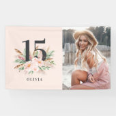 Rosa mädchenhaftes Foto Banner (Horizontal)