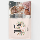 Rosa mädchenhaftes Foto Banner (Vertikal)