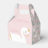 Rosa mädchenhaftes Foto schönes Party Favo Geschenkschachtel (Rückseite)