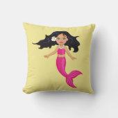 Rosa Mädchenmädchen Kissen (Vorderseite)