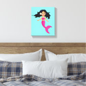 Rosa Mädchenmädchen Leinwanddruck (Insitu (Schlafzimmer))