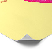 Rosa Mädchenmädchen Poster (Ecke)