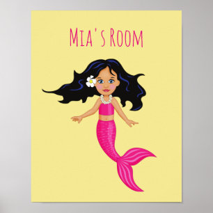 Rosa Mädchenmädchen Poster