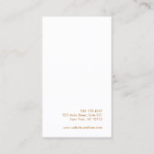 Rosa Magenta Abstrakte Wasserfarbe Visitenkarte (Rückseite)