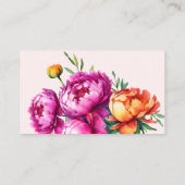 Rosa Magenta Brautdusche Begleitkarte (Rückseite)