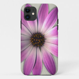 Rosa Magenta Daisy auf Cream Leather Print Case-Mate iPhone Hülle