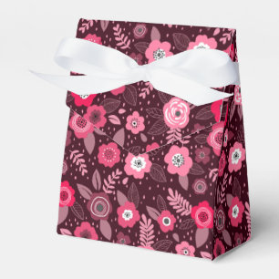 Rosa-magenta elegantes ditsy Blumendesign Geschenkschachtel