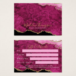 Rosa Magenta Gold Achat Geschäft Geschenkgutschein