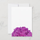 Rosa Magenta-Hydrangeas Hochzeit Einladung (Rückseite)