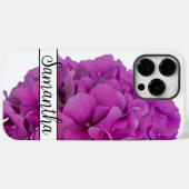 Rosa Magenta-Hydrangeas-Rose Case-Mate iPhone Hülle (Rückseite (Horizontal))