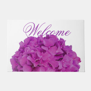 Rosa Magenta-Hydrangeas-Rose Fußmatte