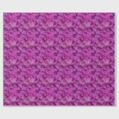 Rosa Magenta-Hydrangeas-Rose Geschenkpapier (Flach)