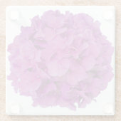 Rosa Magenta-Hydrangeas-Rose Glasuntersetzer (Rückseite)