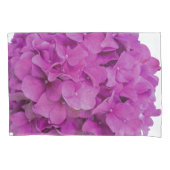 Rosa Magenta-Hydrangeas-Rose Kissenbezug (Vorderseite-Links)