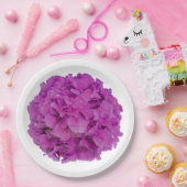 Rosa Magenta-Hydrangeas-Rose Pappteller (Party)