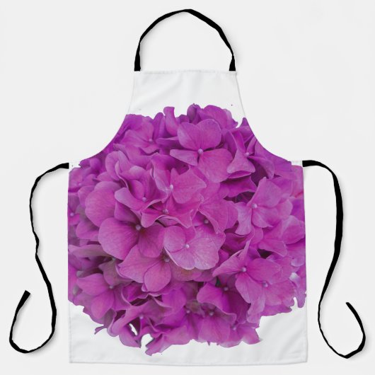 Rosa Magenta-Hydrangeas-Rose Schürze (Vorderseite)
