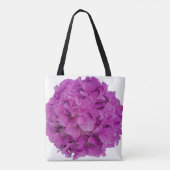 Rosa Magenta-Hydrangeas-Rose Tasche (Rückseite)