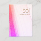 Rosa Magenta Wasserfarbe Visitenkarte (Vorderseite)