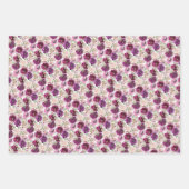 Rosa Magenta Wasserfarben Geschenkpapier Set (Vorderseite 3)