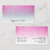 *~* rosa magentaroter blauer weißer Ombre Visitenkarte (Vorne/Hinten)