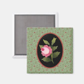 Rosa Magnet (Vorderseite/Rückseite)