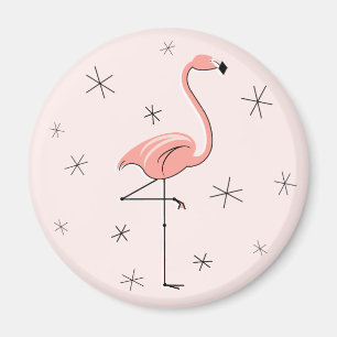 Rosa Magnet des Flamingos