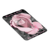 Rosa-Magnet-Glaube Magnet (Rechte Seite)