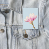 Rosa Magnolia-Abzeichen Button (Insitu)