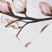 Rosa Magnolia auf Weiß Seidenpapier (Ausschnitt)