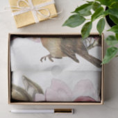 Rosa Magnolia Blume Botanischer Bird Craft Seidenpapier (Geschenk)