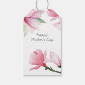 Rosa Magnolia-Blume Geschenkanhänger (Vorderseite)