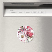 Rosa Magnolia-Blume Magnet (In Situ (Geschirrspüler))
