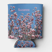 Rosa Magnolia-Blume Personalisiert Dosenkühler (Vorderseite)