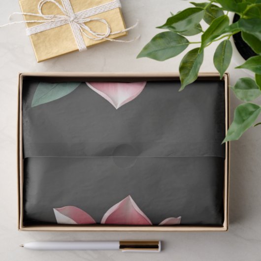 Rosa Magnolia-Blume Seidenpapier (Geschenk)