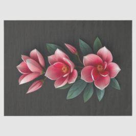 Rosa Magnolia-Blume Seidenpapier