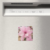 Rosa Magnolia Blume Square Magnet (In Situ (Geschirrspüler))
