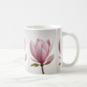 Rosa Magnolia Blume Tasse