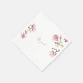Rosa Magnolia Blüte Cocktail Serviette (Ecke)