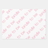 Rosa Magnolia Blüten Frühlingssommer Brautparty Geschenkpapier Set (Vorderseite 3)