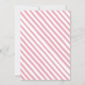 Rosa Magnolia Blütenmädchen Dusche Einladung (Rückseite)