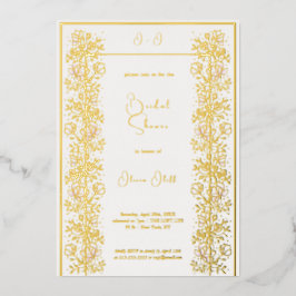 Rosa Magnolia-Brautparty Folieneinladung