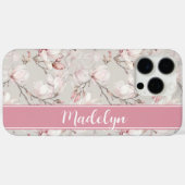 Rosa Magnolia Case-Mate iPhone Hülle (Rückseite (Horizontal))